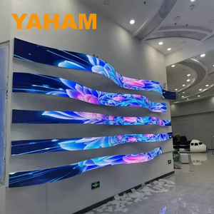 Pantalla LED Flexible Curva para Interiores P1.25 P1.56 P1.86 P2 P2.5, Pantalla de Video Flexible para Tiendas, Bares, YH-XR Flexible L - Product Image 4