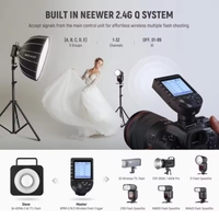 NEEWER Q4 400Ws 2.4G TTL Lumière de Flash de Studio d'Extérieur Stroboscope Photo avec Sac de Transport