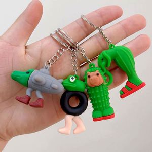 Accessoires de porte-clés transfrontaliers classiques, thèmes Montagnes, Mers, Homme en caoutchouc, Requin, Tung, amusants et abstraits, en boîte surprise - Product Image 2