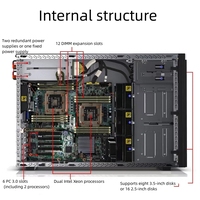 Serveur puissant ordinateur système nas et stations de travail ST558 intel xeon application 4u boîtier pc serveur