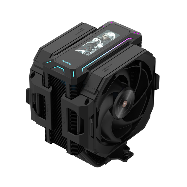 ALSEYE New Design W600 ARGB CPU Cooler, Black Fan, DC 12V, With LCD Screen PC Cooling Solution