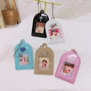 Porte-cartes personnalisé mignon style coréen en PVC pour photocartes Kpop et cartes de collection de stars - Product Image 1