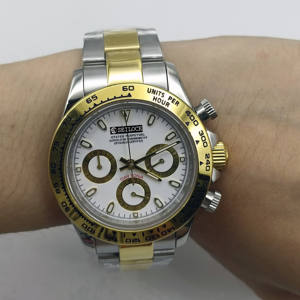 Reloj de lujo con cronógrafo para hombre SEILOCE con manecillas luminosas, movimiento de cristal de zafiro VK63 - Product Image 1