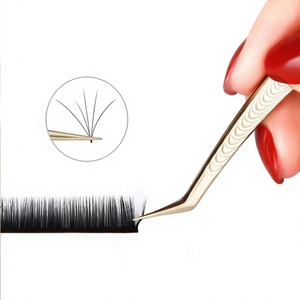 Wholesale Gold-Color Stainless Steel Pointed <b>Long</b> Pin <b>Nose</b> Tweezers Durable Private Label Eyelash Beauty Tools High Volume - Product Image 4