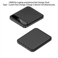 Dernier produit, grande capacité, 20000 mAh, charge rapide 65 W, batterie externe pour ordinateur portable, double type-C, batterie externe portable, chargeur avec écran LCD