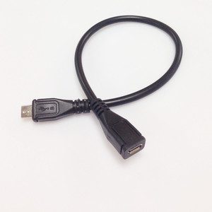 <b>Micro</b> Usb 2.0 Male To Female <b>Extension</b> Cable 30Cm Black For Android Devices - Product Image 1