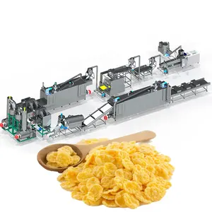 Automatische Corn Flake Making Machine Corn Puff Snack Dubbele Schroef Extuder Corn Snack Making Machine