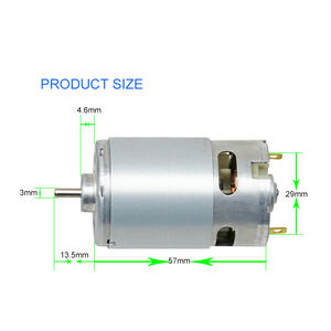 Moteur électrique brossé rs-555 à basse vitesse 14.4v 18 volts avec longue durée de vie - Product Image 3