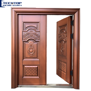 Tech top — portes <span class=keywords><strong>d</strong></span>'<span class=keywords><strong>entrée</strong></span> double de qualité garantie, en acier personnalisé, fabriqué en chine - Product Image 1