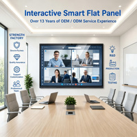 Pantalla Interactiva Inteligente 4K UHD, Pantalla Táctil LCD, Pizarra Digital Plana, Pizarra Inteligente para Enseñanza y Negocios