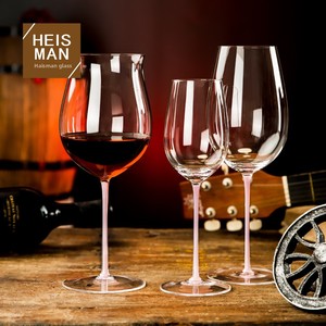 Calice da <span class=keywords><strong>Vino</strong></span> <span class=keywords><strong>Rosso</strong></span> in Cristallo Trasparente con Fiocco Colorato Originale, Stile Europeo Bo Ken Land, Set Personalizzabile da 4 Pezzi - Product Image 1