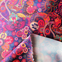 Tissu de doublure en satin imprimé cachemire vintage en gros, 100 % polyester, pour veste de costume, manteau, sac à main, entoilage textile