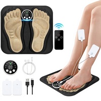 FOYOGA Tapis de massage intelligent 3D pour les pieds, masseur de réflexologie, thérapie par micro-courants et points d'acupuncture, télécommande sans fil, spa portable à domicile