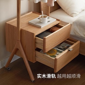 Perchero de madera maciza de 500x400x1600mm, moderno y minimalista, con ruedas para colgar ropa. - Product Image 4