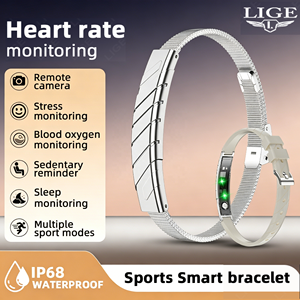<span class=keywords><strong>Pulsera</strong></span> Inteligente BWJM121 (2 Bandas) <span class=keywords><strong>para</strong></span> Mujeres y Hombres, Monitor de Salud y Ejercicio, Frecuencia Cardíaca 24H, Oxígeno en Sangre, Presión Arterial, <span class=keywords><strong>Pulsera</strong></span> Deportiva - Product Image 1