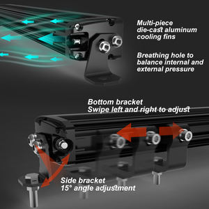 Barres lumineuses LED universelles pour véhicules tout-terrain, vente en gros d'usine, avec feux de stationnement verticaux, homologuées ECE R112 R10 R7, IP68 - Product Image 4