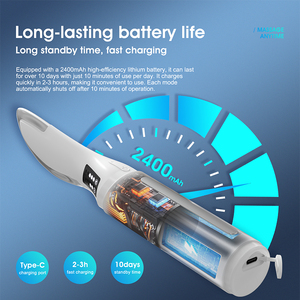 Couteau de <span class=keywords><strong>massage</strong></span> électrique EMS, couteau chauffant pour fascias, <span class=keywords><strong>pistolet</strong></span> de <span class=keywords><strong>massage</strong></span> des fascias rechargeable avec 2 modes et 5 réglages de vitesse - Product Image 4