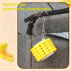 Porte-clés cube de maïs créatif en plastique DIY, anti-stress, casse-tête polyvalent, <span class=keywords><strong>puzzle</strong></span> éducatif pour petit jouet - Product Image 5