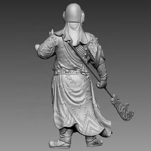 Guan Yu Guan Gong Guerrier Chinois Statue Générale Sculpture <span class=keywords><strong>Trois</strong></span> <span class=keywords><strong>Royaumes</strong></span> Religieux Bouddha Figurine Résine Matériel pour Souvenirs - Product Image 4