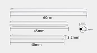 Protectores de empalme de crimpado de vendedor superior 40 45 60mm manga de empalme de protección de fibra Tubo termorretráctil para Cable de caída de fibra óptica