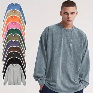Custom Logo Streetwear Oversized Heavy Cotton <b>Men's</b> T-<b>Shirts</b> Graphic High Quality Print Heavyweight Acid Wash Vintage t <b>Shirt</b> - Product Image 1