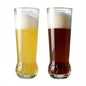 Verre à bière de <span class=keywords><strong>football</strong></span> 400 ml – Tasse à bière, verre à pinte pour bar et <span class=keywords><strong>pub</strong></span>, verre à boisson, verre highball, verre à pilsner - Product Image 2