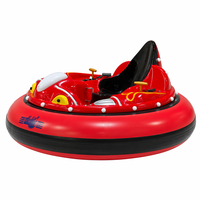Voiture tamponneuse gonflable pour enfants, design dessin animé, avec moteurs 250W, FRP épaissi et capacité de charge de 130 kg, pour parcs d'attractions intérieurs et extérieurs