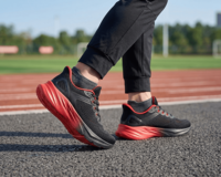 Chaussure de sport WL 2052-2, semelle extérieure en EVA rouge et noir dégradé, légère, hautement élastique, absorbant les chocs, confortable, écologique, durable