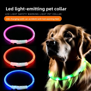 <span class=keywords><strong>Collar</strong></span> Luminoso LED Recargable para Perros y Gatos con Correa, Brilla en la Oscuridad, para Todas las Estaciones, Disponible al por Mayor - Product Image 3