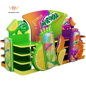 Promotion en usine depuis plus de 16 ans Pop Store Retail Shop Boisson Jus de fruits et légumes Thé Affichage en bois - Product Image 1
