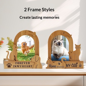 Marcos de Fotos Decorativos de Madera con Diseño de Gatos, Figuras de Mascotas, Gatitos, <span class=keywords><strong>Cachorros</strong></span>, Bebés, para Cuartos de Estudio, Entradas, Álbumes de Fotos, Recuerdos - Product Image 3