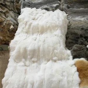 Fur Rug Genuine Rex Rabbit Fur Blanket