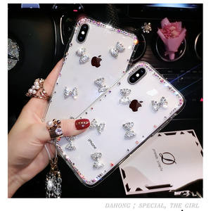 เคสโทรศัพท์หรูหราประดับโบว์คริสตัลสำหรับ iPhone 17/16/15/14/13 Pro Max สายคล้องคริสตัลใส ป้องกันรอยขีดข่วน สำหรับผู้หญิง - Product Image 2