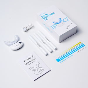 Kit de <span class=keywords><strong>blanchiment</strong></span> dentaire LED sans fil portable, rechargeable, étanche IPX7, à lumière bleue et rouge, avec stylo gel, marque privée - Product Image 5