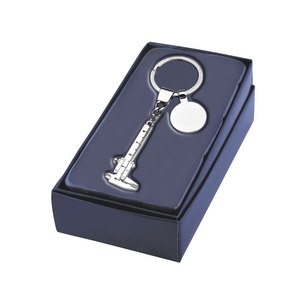 Portachiavi in lega e zinco calibro calibro alla moda Logo personalizzabile UV stampato portachiavi con moschettone per uso auto e chiave - Product Image 3