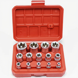 Juego de Llaves de Trinquete Cuadradas de 14 Piezas, Cromadas, OEM, con Acero al Vanadio de Grado Industrial, Diseño de Flor de Ciruelo, 14 Piezas - Product Image 2