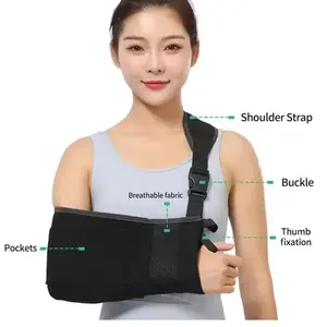Inmovilizador ajustable, codo ortopédico, antebrazo, fractura, dislocación, soporte para hombro, soporte médico, cinturón de cabestrillo para brazo roto