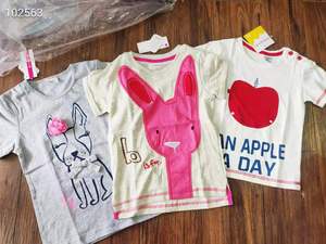 เสื้อยืดฤดูร้อนสุดเทรนดี้สำหรับเด็กผู้ชาย ผ้าฝ้าย เสื้อผ้าสต็อกเกินออเดอร์ แบรนด์ดัง ลดล้างสต็อก - Product Image 5
