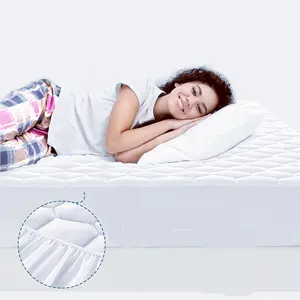 Полиэфирный махровый водонепроницаемый чехол на матрас, 100 г/кв. М, Быстросохнущий протектор кровати для предотвращения смачивания кровати