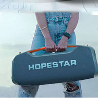 Altavoz Portátil HOPESTAR A60 de 100W, 3 Vías, 5 Drivers, Bajos Potentes, Resistente al Agua IPX6, Luz RGB, Estéreo, Karaoke, Boombox para Exteriores