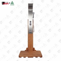 Colonne de douche extérieure en aulne (avec huile de cire pour bois) du fabricant direct Vapasauna, très prisée, facile à assembler pour jardin extérieur