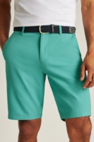 Pantalones cortos de golf de algodón 100% para hombre, shorts chinos informales de oficina con estampado digital y bordado de sarga personalizado para verano