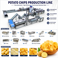Machine automatique de fabrication de chips de manioc à la française, ligne de production de chips de pommes de terre 100 kg/h pour petites entreprises