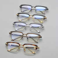 DEX-008 rétro titane lunettes hommes lunettes cadre optique nouveauté mode luxe lunettes