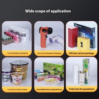 Machine d'emballage alimentaire et de scellage automatique des bords électrique BSL-550 + BS-6040 avec moteur à engrenages pour le rétrécissement de film POF pour grandes boîtes cadeaux