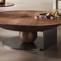 Table basse élégante unique minimaliste et luxueuse en bois nordique Table à thé pour salon
