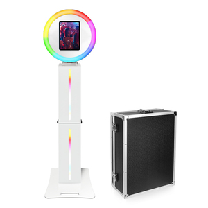 Portable pour iPad Photomaton avec Flight Case Ring Light Photobooth Stand Fotobooth <span class=keywords><strong>Ringlight</strong></span> Photobooth pour iPad <span class=keywords><strong>Pro</strong></span> 12.9 pouces - Product Image 2