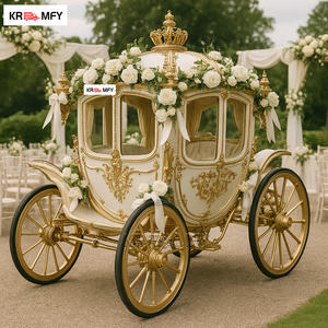 Carruaje de Caballos Eléctrico de Lujo para Exteriores, de Alta Calidad, Estilo Clásico, para Bodas Reales - Product Image 3