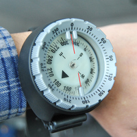 Montre de plongée nautique étanche avec boussole intégrée pour la randonnée - Montre de survie portable d'urgence avec cadran à aiguilles