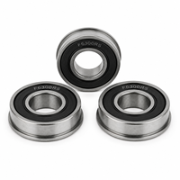 Roulement à bride à gorge profonde F6300 2RS en acier chromé, précision P0, 10x37,75x11mm, avec joint en caoutchouc pour ventilateur, pompe, moteur, équipement textile